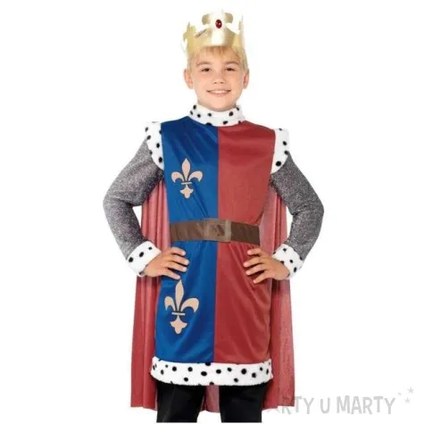 stroj dla dzieci krol artur smiffys rozm 116 128 cm