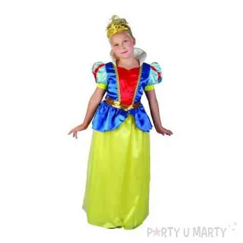 stroj dla dzieci krolewna zolto niebieska rozm 130 140