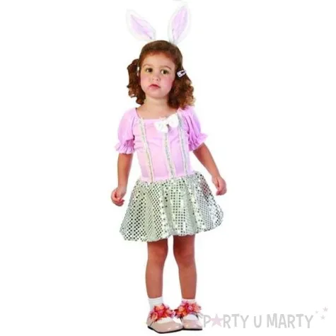 stroj dla dzieci kroliczek w cekinach rozm 92 104