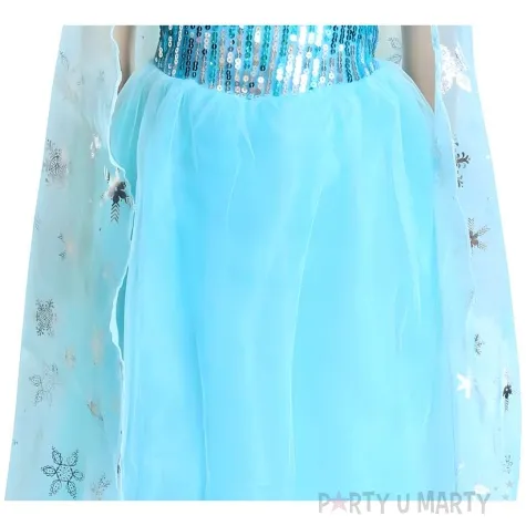 stroj dla dzieci ksiezniczka dama dworu blekitny godan 5 7 lat rozm 110 125 cm