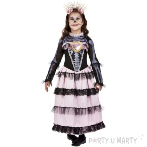 stroj dla dzieci ksiezniczka dotd czarno rozowy smiffys rozm m