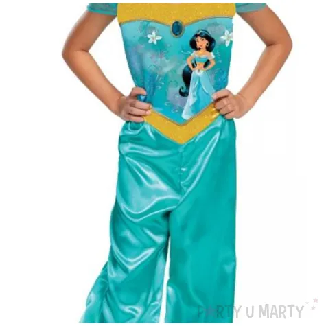 stroj dla dzieci ksiezniczka jasmine turkusowy disguise rozm 98 110