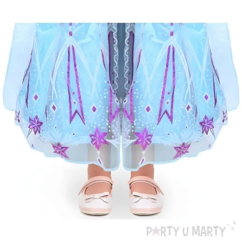 stroj dla dzieci ksiezniczka krolewna blekitny godan 5 7 lat rozm 110 125 cm