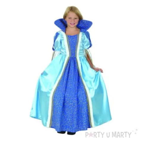 stroj dla dzieci ksiezniczka niebieska godan rozm 120 130 cm