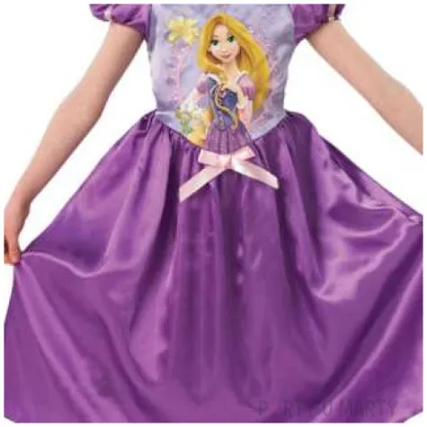 stroj dla dzieci ksiezniczka roszpunka fioletowy c rubies rozm 140 150 cm