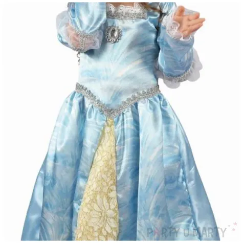 stroj dla dzieci ksiezniczka sukienka blekitny godan rozm 92 104