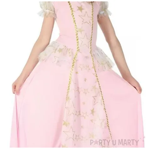 stroj dla dzieci ksiezniczka sukienka i opaska rozowy godan rozm 120 130