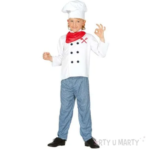 stroj dla dzieci kucharz szef kuchni guirca rozm 10 12 lat