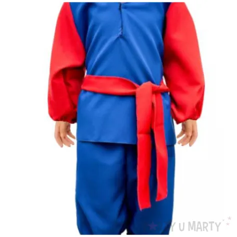 stroj dla dzieci kujawiak niebieski kraszek 122 128 cm