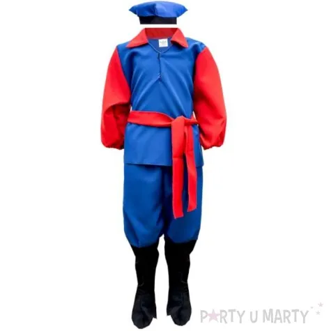 stroj dla dzieci kujawiak niebieski kraszek 134 140 cm