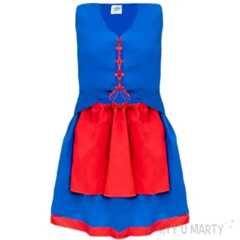 stroj dla dzieci kujawianka niebieski kraszek 110 116 cm