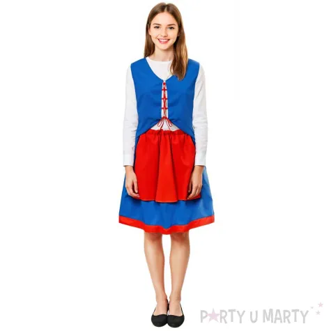 stroj dla dzieci kujawianka niebieski kraszek 134 140 cm