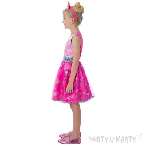 stroj dla dzieci laleczka lol surprise rozowy smiffys rozm 130 140 cm