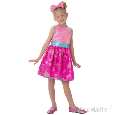 stroj dla dzieci laleczka lol surprise rozowy smiffys rozm 146 158 cm