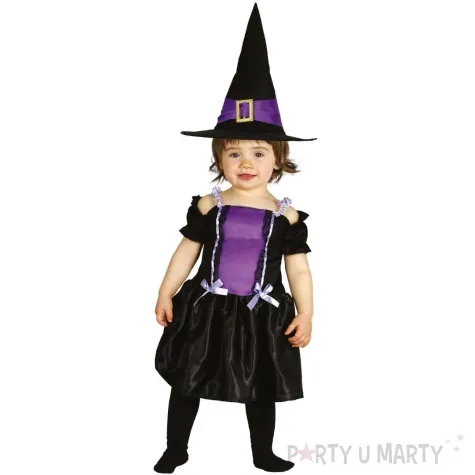 stroj dla dzieci mala czarownica czarny fioletowy guirca 18 24 miesiace