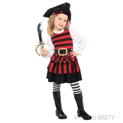 stroj dla dzieci mala piratka amscan rozm 116 128 cm