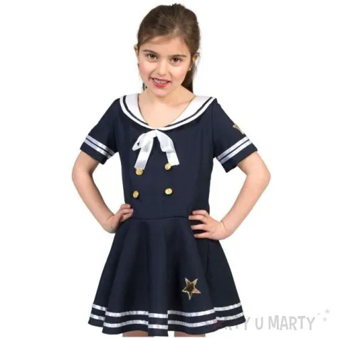 stroj dla dzieci marynarska dziewczyna funny fashion rozm 152 cm