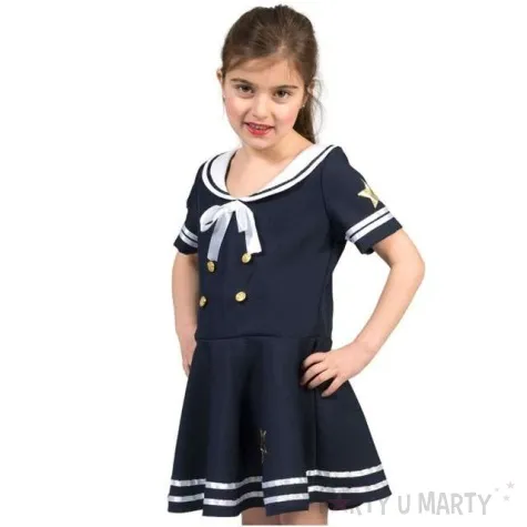 stroj dla dzieci marynarska dziewczyna funny fashion rozm 152 cm