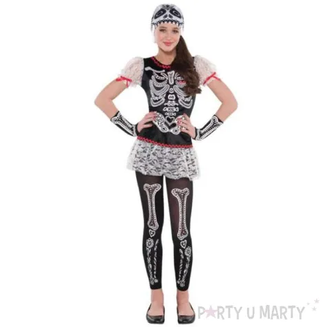 stroj dla dzieci meksykanska szkieletorka amscan rozm 8 10 lat