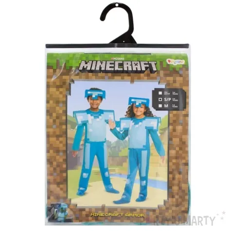 stroj dla dzieci minecraft diamentowa zbroja disguise costumes 126 134 cm
