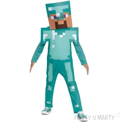 stroj dla dzieci minecraft diamentowy steve disguise rozm 110 120