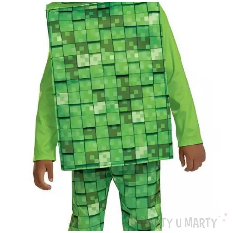 stroj dla dzieci minecraft kombinezon creepera zielony disguise rozm 110 122