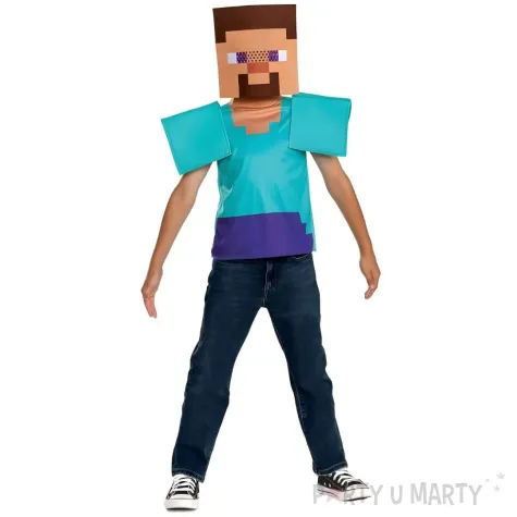 stroj dla dzieci minecraft steve disguise rozm 98 110