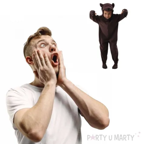 stroj dla dzieci mis brazowy kraszek rozm 110 116 cm