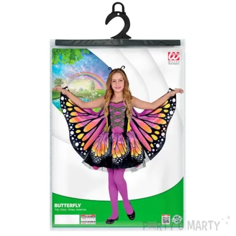 stroj dla dzieci motyl rozowy widmann 110 122 cm