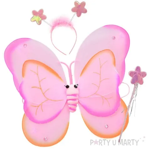 stroj dla dzieci motylek wrozka rozowy arpex