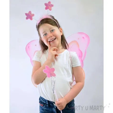 stroj dla dzieci motylek wrozka rozowy arpex