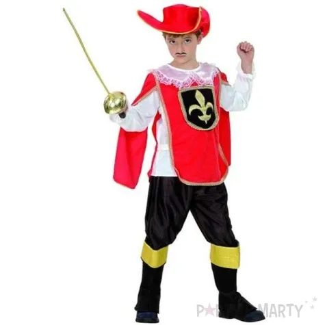 stroj dla dzieci muszkieter rozm 130 140 cm