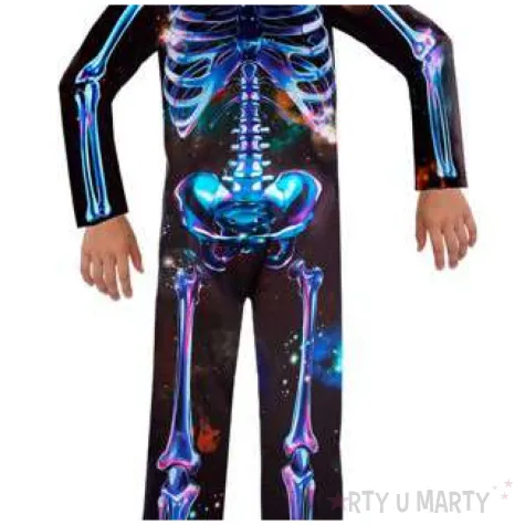 stroj dla dzieci neonowy kosciotrup czarno niebieski amscan 2 3 lata