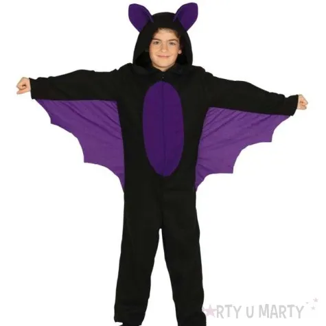 stroj dla dzieci nietoperz mini batman czarno fioletowy guirca 3 4 lata