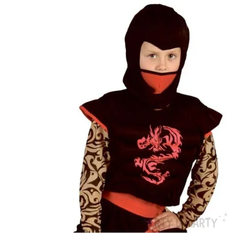 stroj dla dzieci ninja wojownik czerwony smok godan 130 140 cm