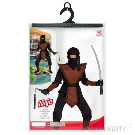 stroj dla dzieci ninja wojownik widmann 122 134 cm