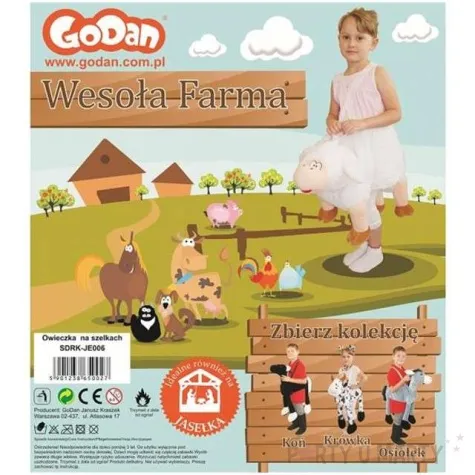 stroj dla dzieci owieczka na szelkach godan rozm uniw