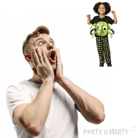 stroj dla dzieci pajak neonowy smiffys 86 98 cm