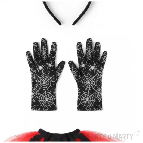 stroj dla dzieci pajak spodniczka halloween czerwony kraszek rozm uniw