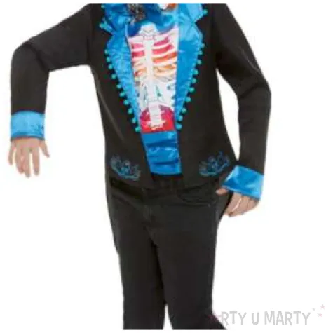 stroj dla dzieci pan mlody swieto zmarlych czarny smiffys rozm 130 140 cm