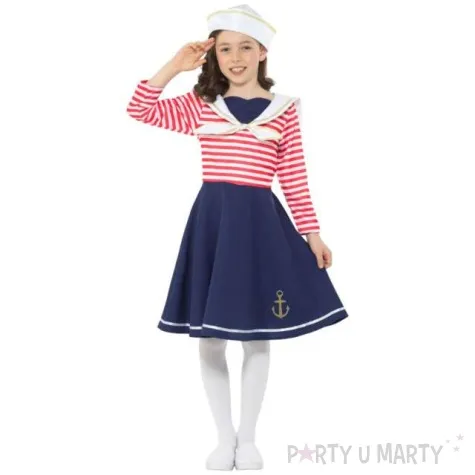 stroj dla dzieci pani marynarz smiffys 130 140 cm