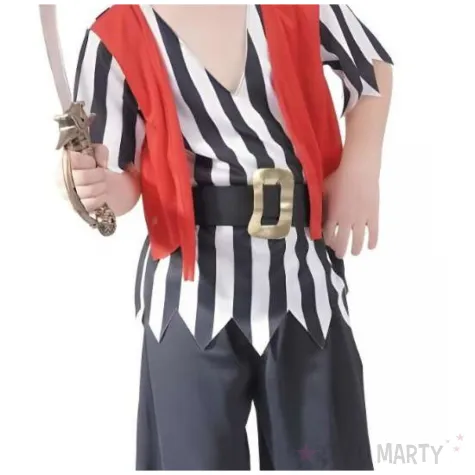 stroj dla dzieci pasiasty pirat zestaw na karnawal godan rozm 92 104