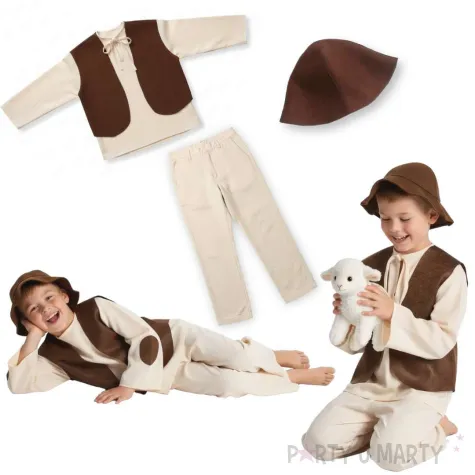 stroj dla dzieci pastuszek z czapka rozm 110 116 partytino