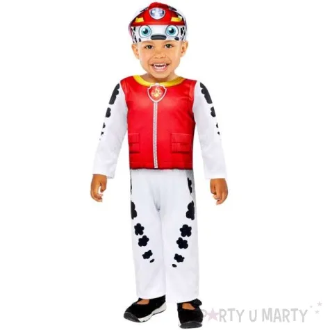 stroj dla dzieci paw patrol marshall z czapka amscan 2 3 lat