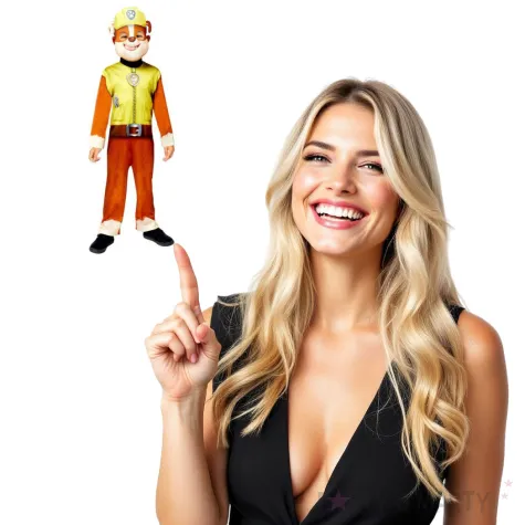 stroj dla dzieci paw patrol rubble z maska amscan 3 4 lat