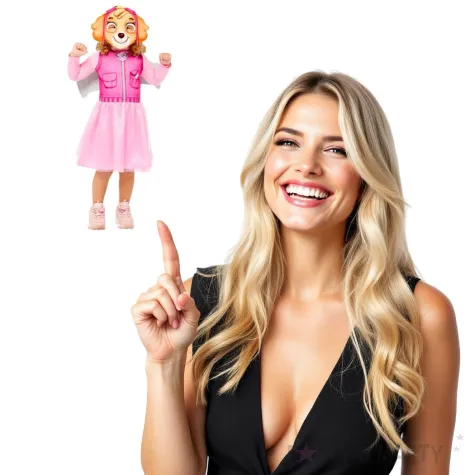 stroj dla dzieci paw patrol skye z maska amscan 4 6 lat