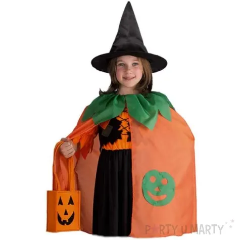 stroj dla dzieci peleryna dynia w kapeluszu pomaranczowa carnival toys