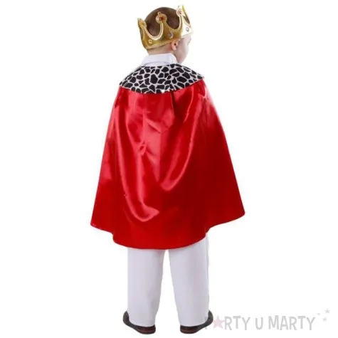 stroj dla dzieci peleryna krola kraszek czerwona roz uniw