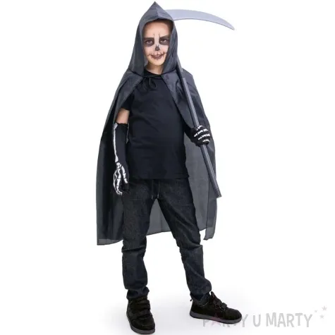 stroj dla dzieci peleryna smierci czarny partypal rozm 134 cm