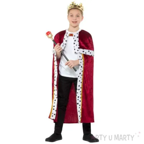 stroj dla dzieci peleryna z korona i berlem smiffys 88cm uniwersalny